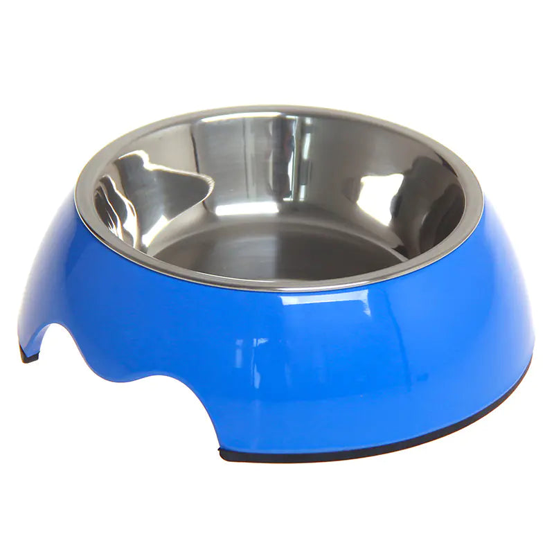 Cuenco para Mascotas de Acero Inoxidable de Doble Uso Antideslizante