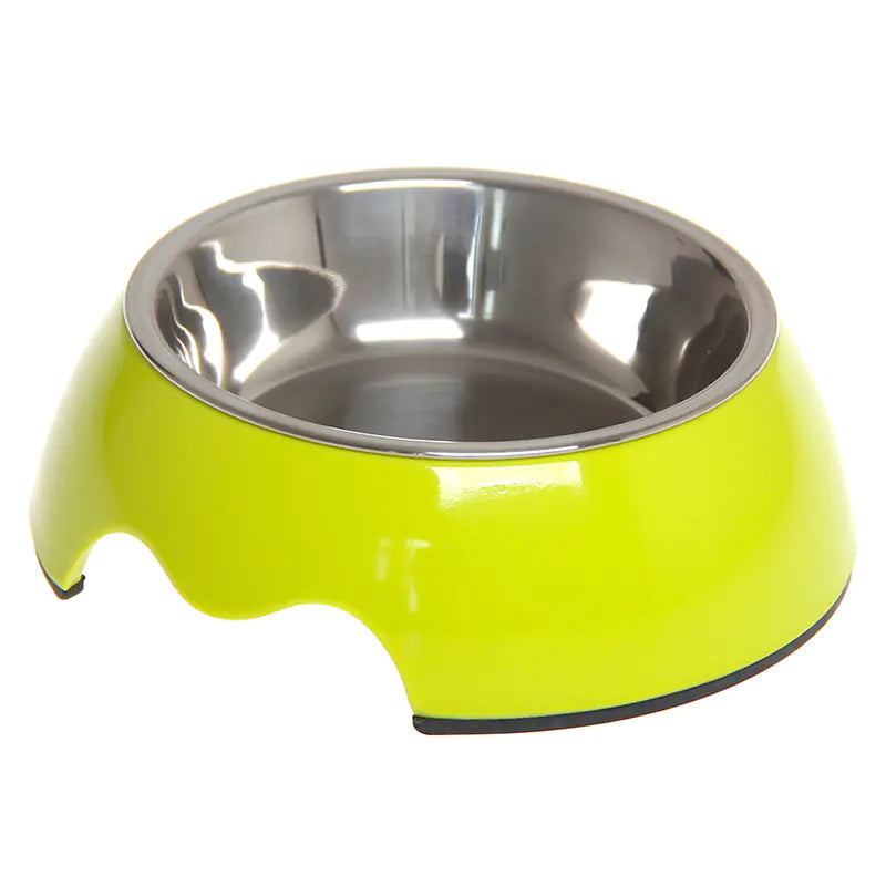 Cuenco para Mascotas de Acero Inoxidable de Doble Uso Antideslizante